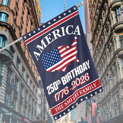 Happy 250 Years Birthday USA Flag | America Anniversary Flag | Patriotic 4th of July Flag | Independence Day House Flag Garden Flag 682485
