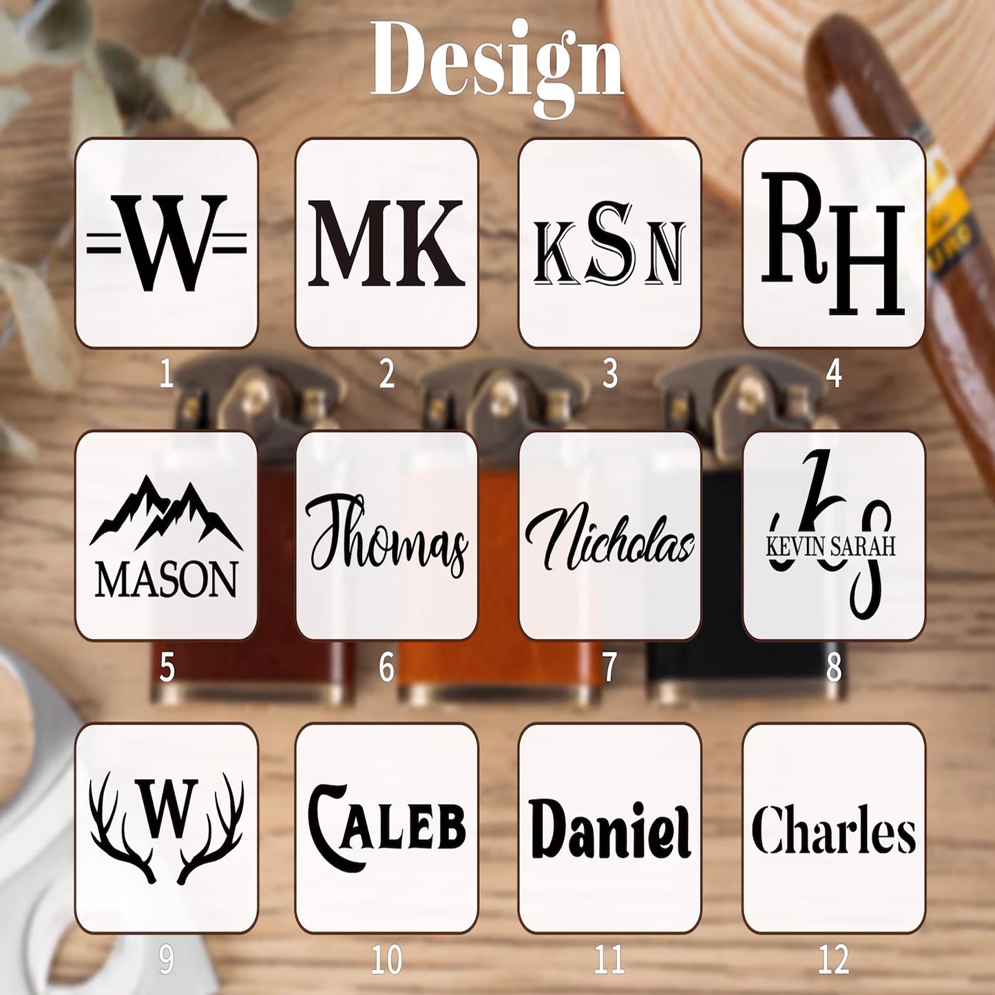 Engraved Leather Lighter for Men | Unique Father’s Day Gift | Gift for Him 683830