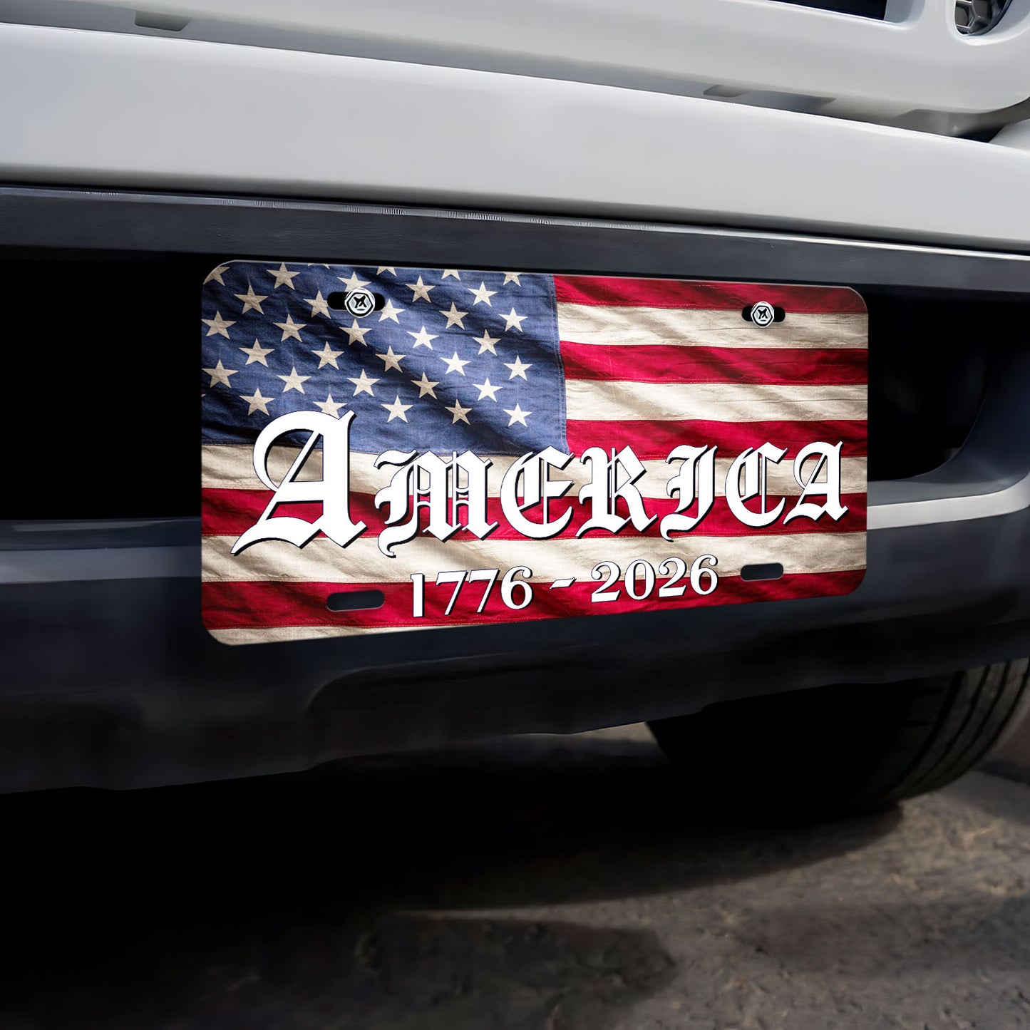 250 Years Anniversary License Plate | Patriotic America 1776 - 2026 License Plate 684143