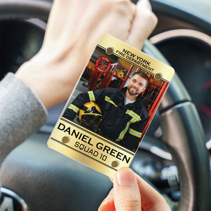 Personalized Firefighter Car Visor Clip, Custom Visor Decoration for Car, Retirement Firefighter Gift 683273