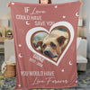 If Love Could Save You You Would Live Forever, Personalized Memorial Blanket, Memorial Custom Photo Blanket, Remembrance Gift- 681978