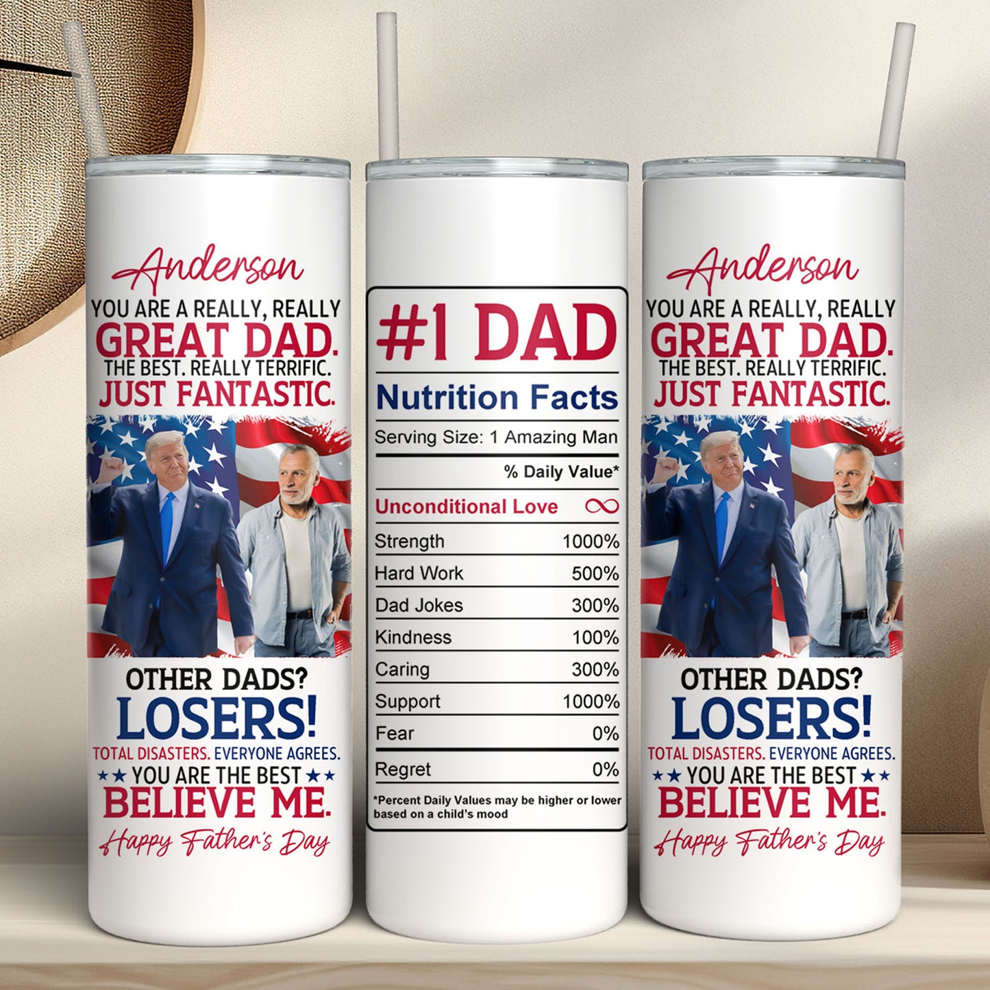 Happy Mother's Day | You're A Great Mom | Personalize Photo Tumbler | Photo with Trump Skinny Tumbler | Gift For Mom 682056 - GOP