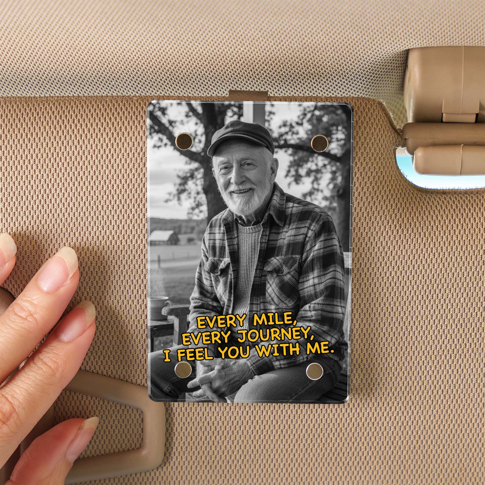 Custom Photo Car Visor Clip | Personalized Memorial Gift | Sympathy Gift for Loss | Remembrance Gift 683281