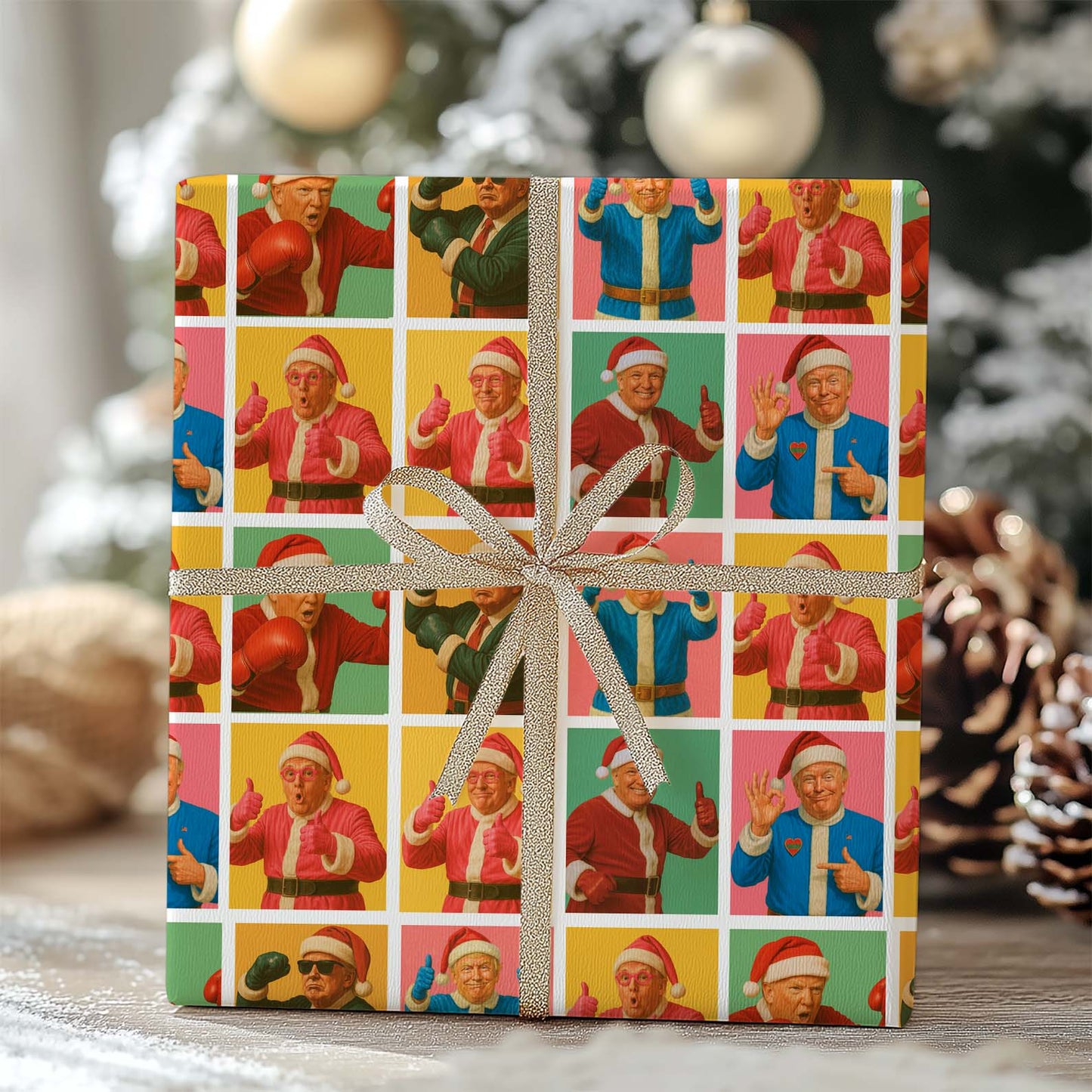 Funny Trump Vintage Wrapping Paper | MAGA Funny Republican Paper Gift for Men Women 683433 - GOP