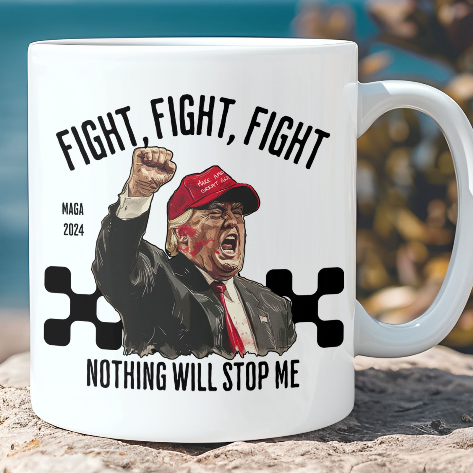 Nothing Will Stop Me | Trump Fight 2024 Mug | Trump Pennsylvania Rally | Trump Fight Mug T1117 - GOP