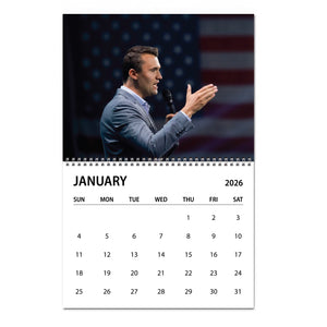 Year Of Charlie Kirk Wall Calendar 2026 | Justice Charlie Kirk Memorial Desk Decor 683101
