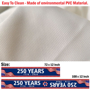 250 Years USA Patriotic Table Runner | America 250th Anniversary 1776–2026 Decor | Independence Day Table Decoration 683634