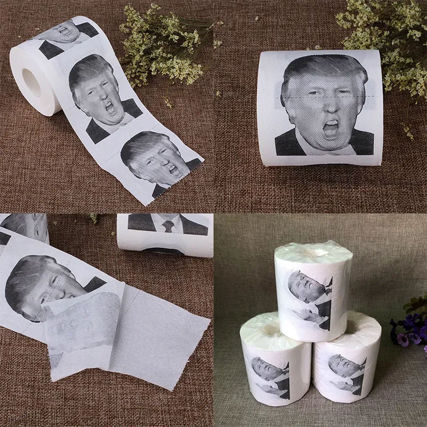 Donald Trump Toilet Paper Roll | President Toilet Paper Roll | 8647 Anti Trump Gift 682166