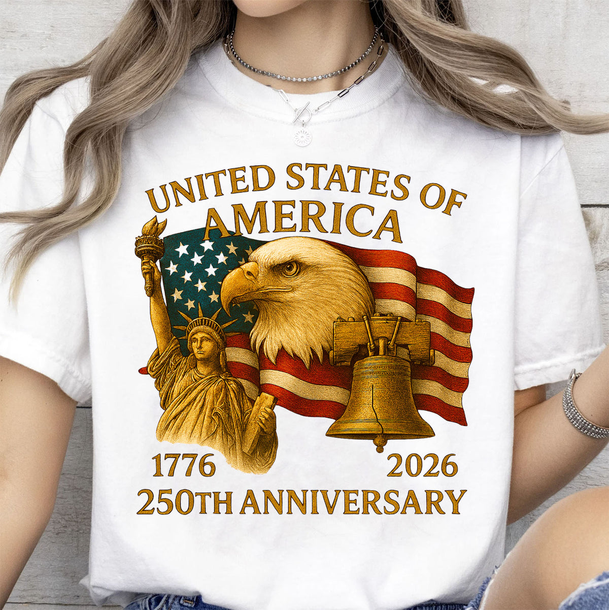 250 Years Anniversary USA Shirt | Happy 250th Birthday USA | America Anniversary 1776-2026 Bright Shirt 683037