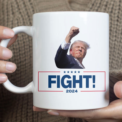 Trump Fight 2024 Mug | Trump Pennsylvania Rally | Trump Fight Mug T1112 - GOP