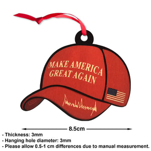 Make America Great Again 2024 Acrylic Ornament, Trump Ornament Gift, Trump 45 47 President Ornament, Trump Won Ornament M1785 - GOP