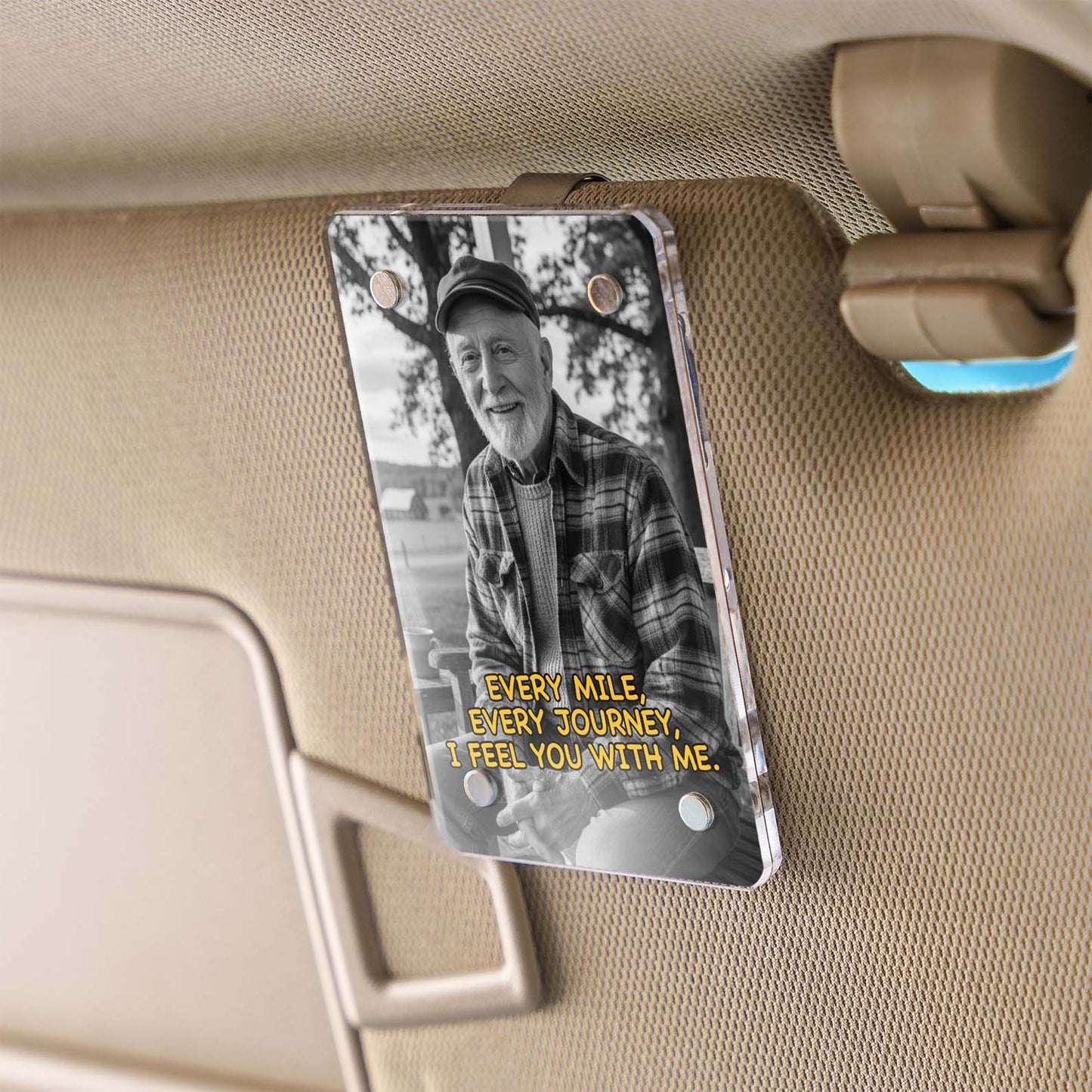 Custom Photo Car Visor Clip | Personalized Memorial Gift | Sympathy Gift for Loss | Remembrance Gift 683281