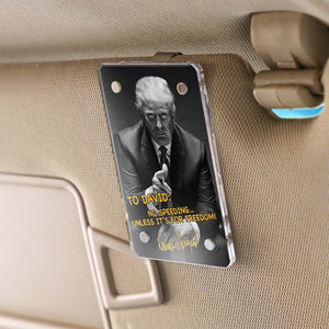 Donald Trump Autographed Car Visor Clip, Personalized Custom Visor Decoration for Car 683263 - GOP