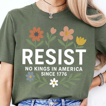 Resist No Kings In America Shirt | Since 1776 Shirt | Anti-Trump Shirt | Anti MAGA | Anti Authoritarian Tee 682462