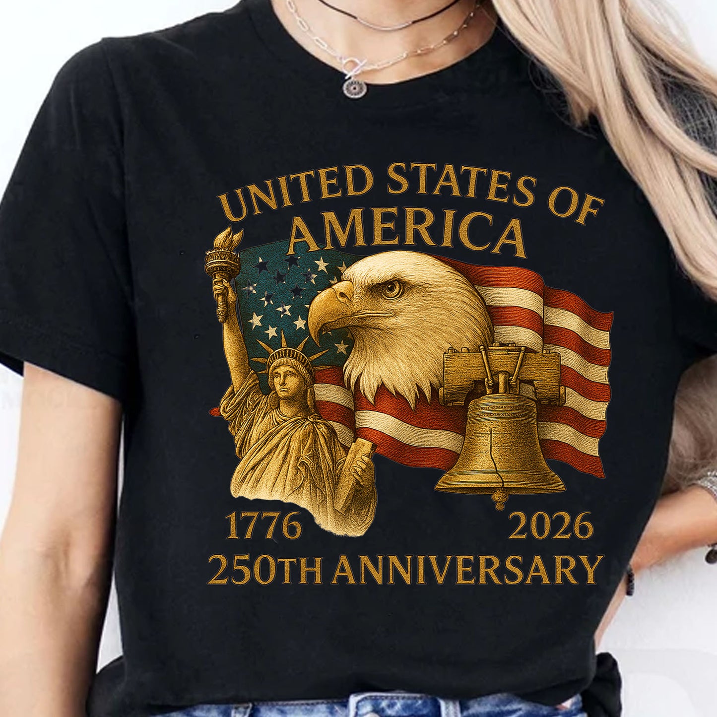 250 Years Anniversary USA Shirt | Happy 250th Birthday United States of America Shirt | 250 Years of Freedom Dark Shirt 283041