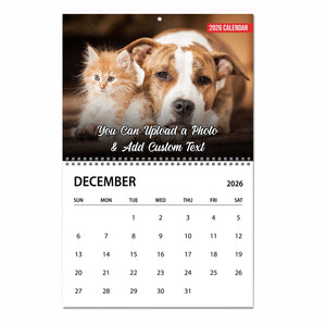 Once By My Side Forever In My Heart Photo Dog Memorial Calendar 2026 | Personalized Custom Pet Lovers Wall Calendar 683368