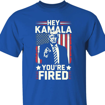 Kamala You're Fired , Trump Won, Funny Trump Election Shirt, Trump 47th President Shirt Dark T1738 - GOP