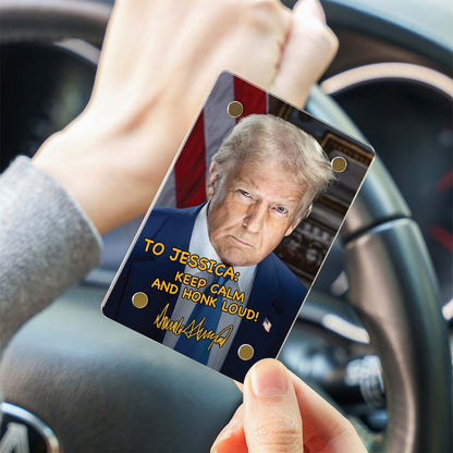 Drive Safe Donald Trump Car Visor Clip, Personalized Custom Visor Decoration for Car 683259 - GOP