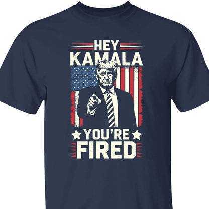 Kamala You're Fired , Trump Won, Funny Trump Election Shirt, Trump 47th President Shirt Dark T1738 - GOP