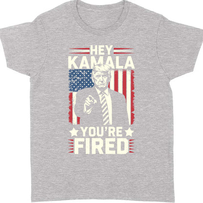 Kamala You're Fired , Trump Won, Funny Trump Election Shirt, Trump 47th President Shirt Dark T1738 - GOP