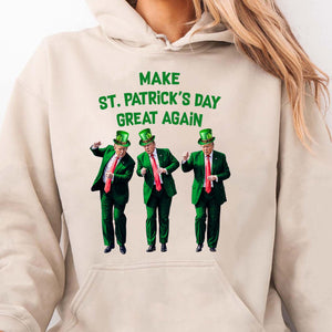 Trump Dancing Make St. Patrick's Day Great Again, St. Patrick's Day Shirt, Funny Trump Bright Shirt 681895- GOP