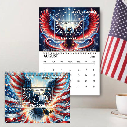 250 Years of America Wall Calendar | 250 Years of Freedom Anniversary | Celebrate 250th Birthday of USA Gift 683216