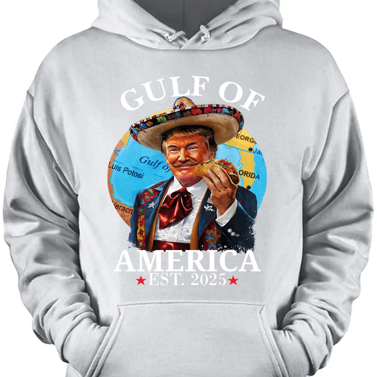 Trump Gulf Of America Shirt, Funny Trump With Taco Tee, 47th President Trump Shirt, Republicans Dark Shirt 682122 - GOP