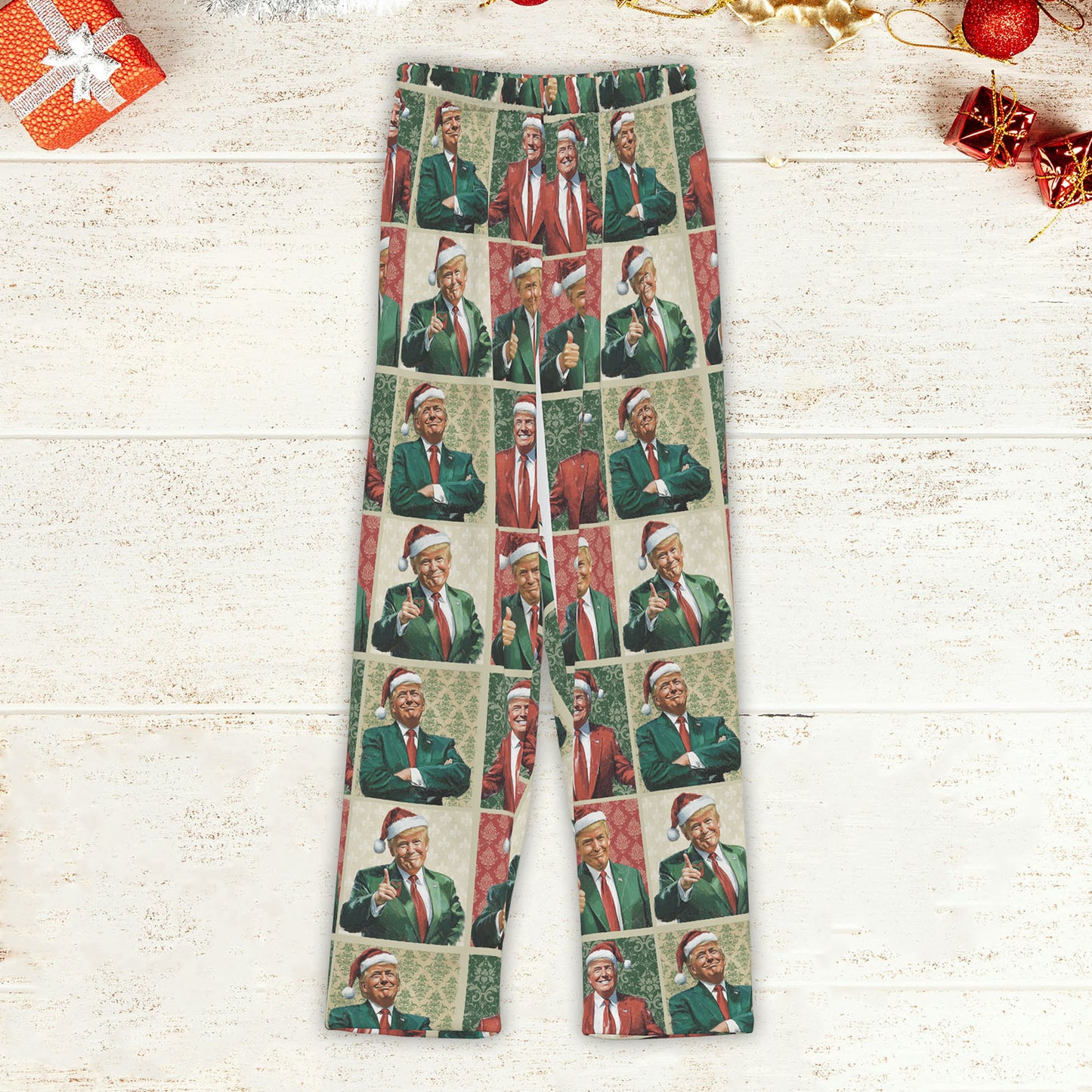 Jolly Trump Christmas Pajamas, Trump Xmas Holiday Pajamas, Trump President Pajamas 681833 - GOP