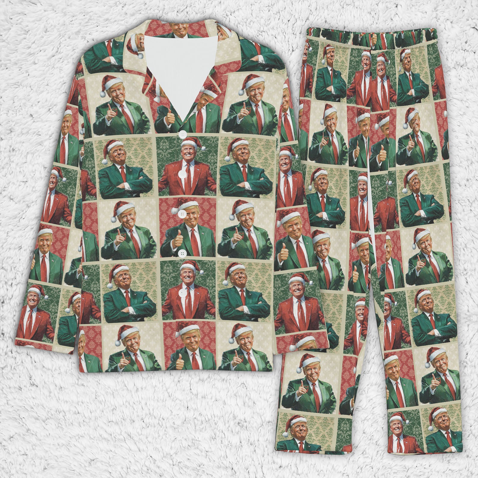 Jolly Trump Christmas Pajamas, Trump Xmas Holiday Pajamas, Trump President Pajamas 681833 - GOP