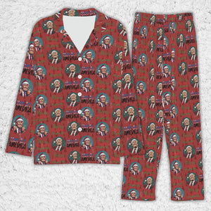 Trump Merry Christmas Pajamas, Trump Xmas Holiday Pajamas, Trump President Pajamas 681830 - GOP