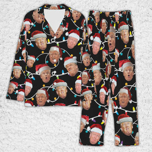 Funny Trump Face Pajamas,Trump Christmas Pajamas, Trump Won 2024 Pajamas M1763- GOP