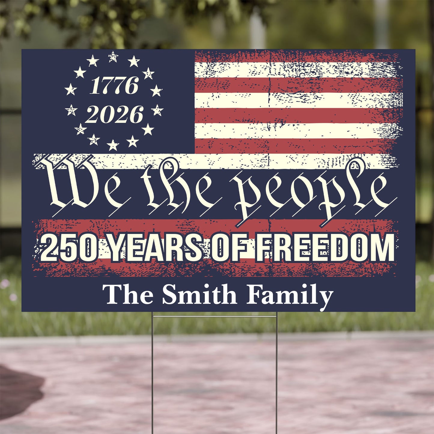 250 Years Of Freedom American Yard Sign | America We The People Yard Sign | Patriotic 4th Of July Yard Sign | Independence Day Yard Sign 684103