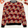 Custom Face Christmas Sweatshirt, Personalized Photo Football Sweater, Christmas All-Over-Printed Sweatshirt 682644