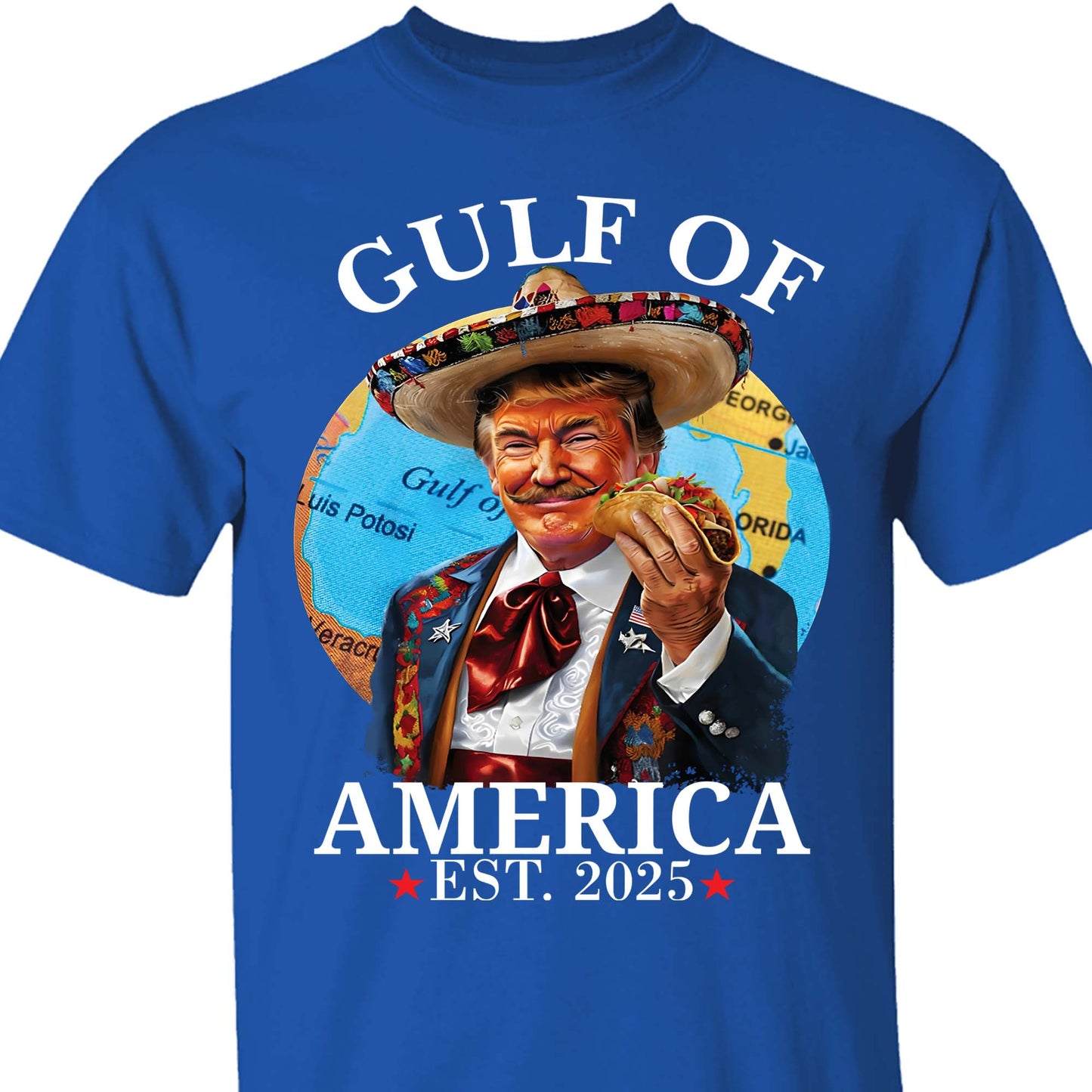 Trump Gulf Of America Shirt, Funny Trump With Taco Tee, 47th President Trump Shirt, Republicans Dark Shirt 682122 - GOP