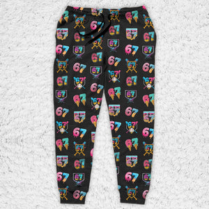 Six Seven Ice Cream Meme Sweatpants | 6 7 AOP Gen Z Christmas Joggers | Viral Meme Loungewear Gift for Men Women 683672