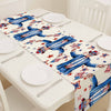 Trump Cowboy Table Runner | Trump Holding Flag 4th Of July | Independence Day Table Runner For Kitchen 682350 - GOP
