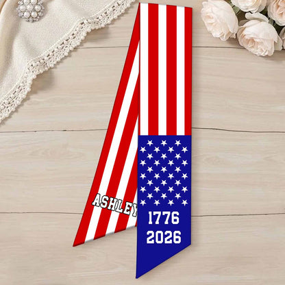 USA 250 Years Anniversary Wreath Sash | American Flag Sash | Patriotic Door Decor 684817