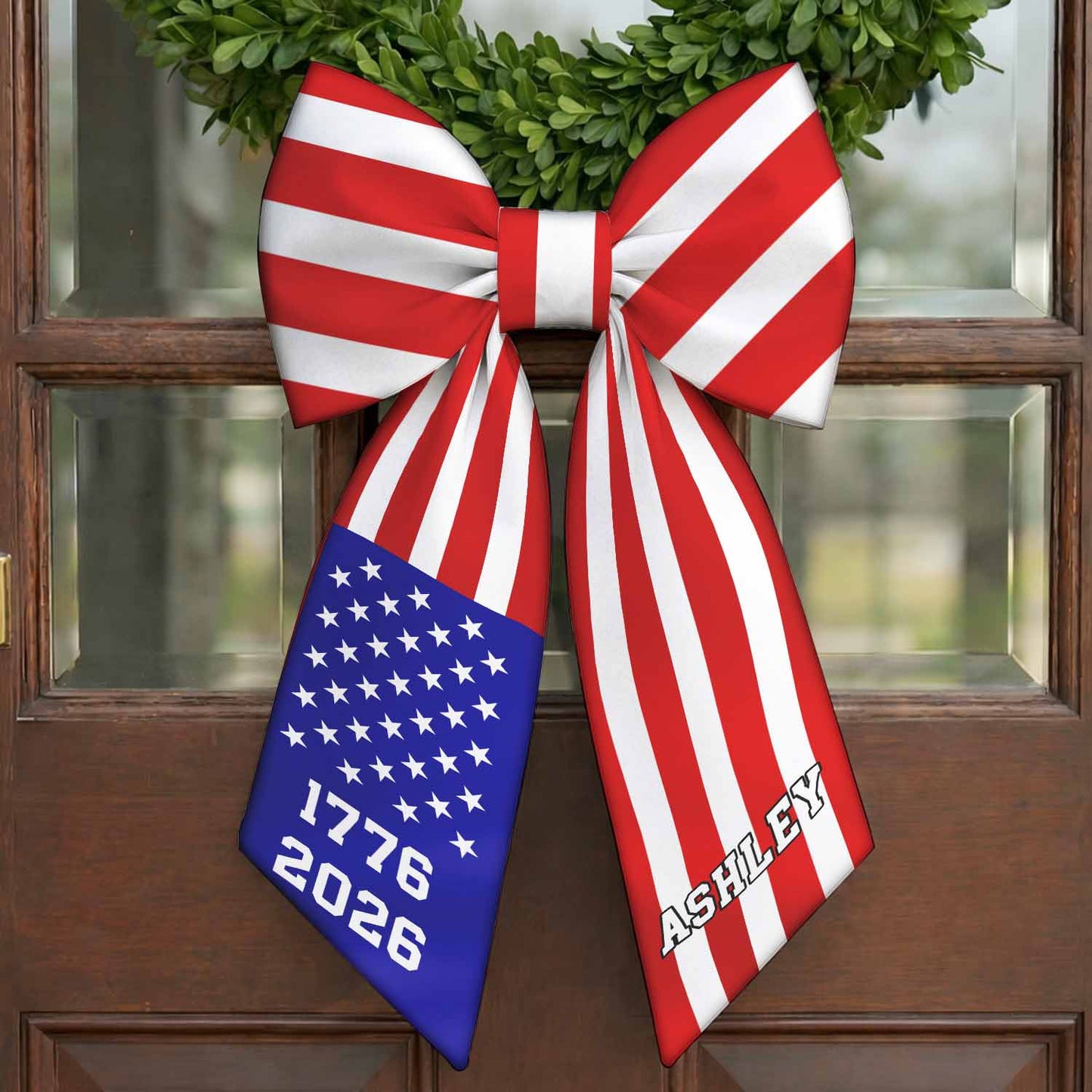 USA 250 Years Anniversary Wreath Sash | American Flag Sash | Patriotic Door Decor 684817