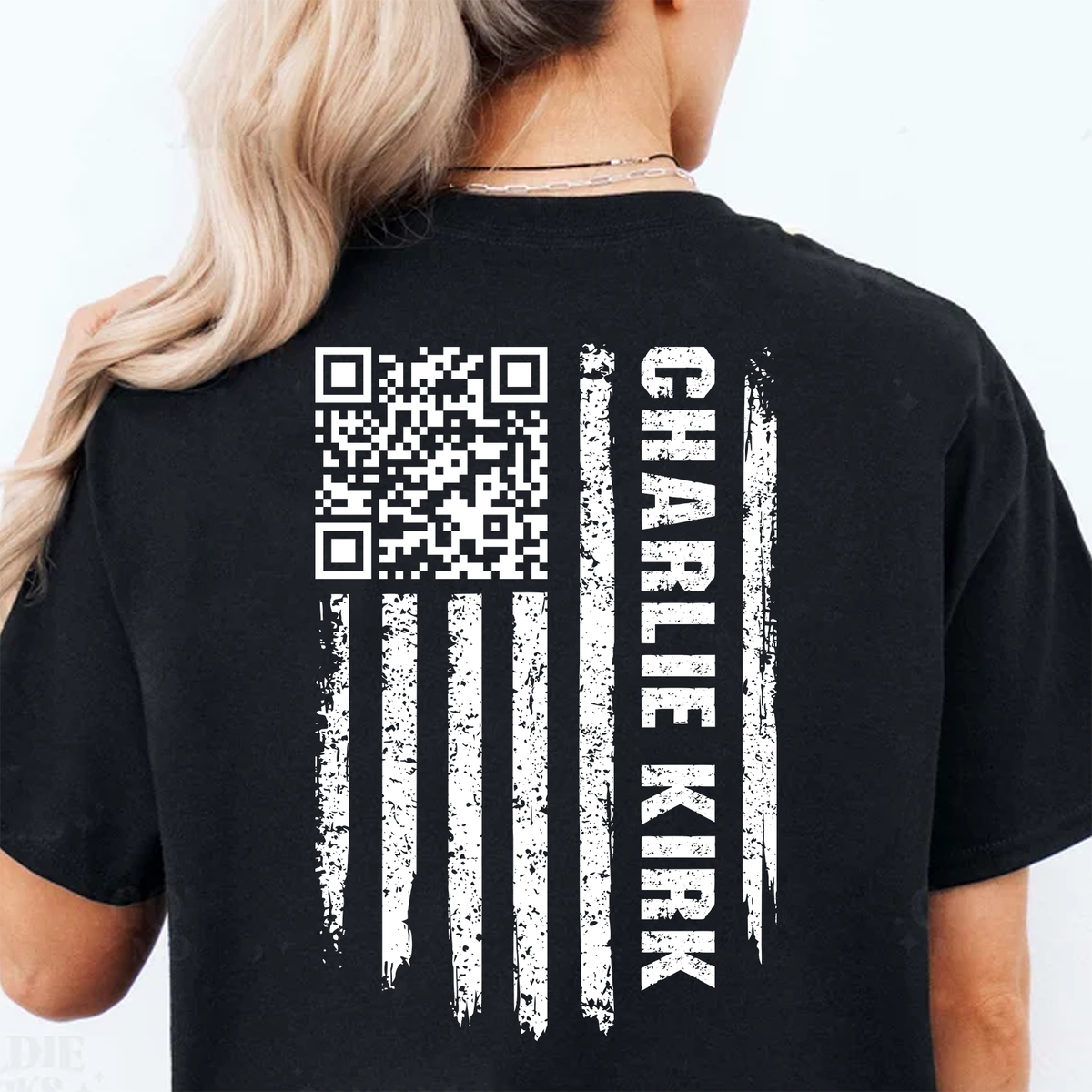 QR Code Charlie Kirk Red Shirt | We Wear Red Charlie Kirk Birthday October 14 Backside Shirt 683160