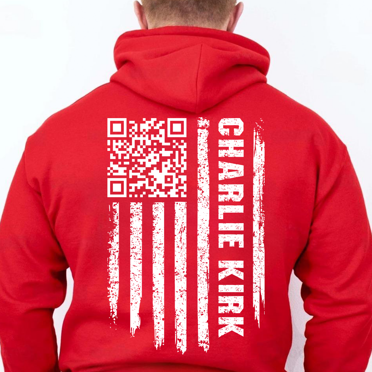 QR Code Charlie Kirk Shirt | Justice Charlie Kirk Memorial  Backside Shirt