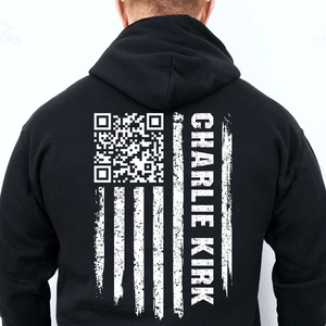QR Code Charlie Kirk Red Shirt | We Wear Red Charlie Kirk Birthday October 14 Backside Shirt 683160