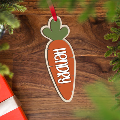 Personalized Carrot Easter Basket Tag, Custom Bunny Gift Tag, Kids Easter Name Tag 684442