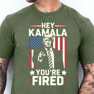 Kamala You're Fired , Trump Won, Funny Trump Election Shirt, Trump 47th President Shirt Dark T1738 - GOP