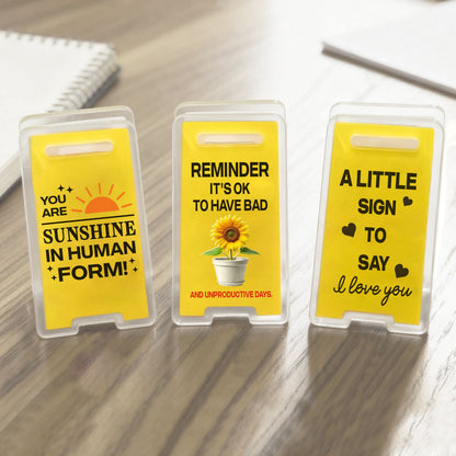Custom Mini Office Desktop Sign, Funny Workspace Decor, Personalized Mini Floor Sign, Gift for Coworkers 683801