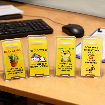 Custom Mini Office Desktop Sign, Funny Workspace Decor, Personalized Mini Floor Sign, Gift for Coworkers 683801
