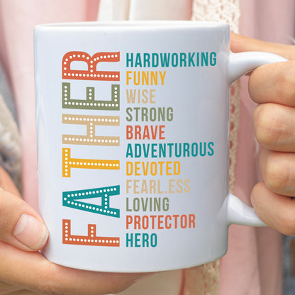Best Dad Ever Mug | Father’s Day Coffee Cup for Men, Coffee Cup for Proud Dad, Funny Gift for Husband 682243