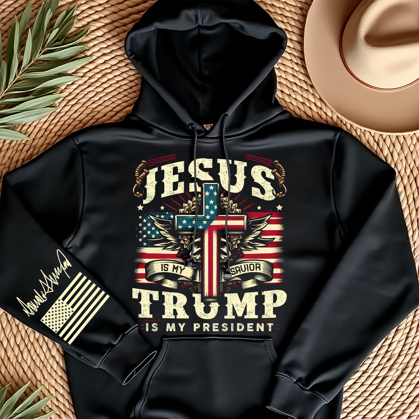 Jesus Is My Savior Trump Is My President Shirt, 47th President Trump Vintage Shirt, Republicans Dark Shirt 682109 - GOP