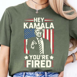 Kamala You're Fired , Trump Won, Funny Trump Election Shirt, Trump 47th President Shirt Dark T1738 - GOP