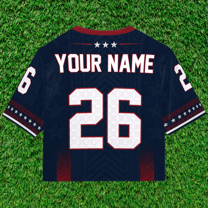 Personalized USA Crop Top Soccer Jersey, Custom Name & Number Football Jersey, USA Fan Crop Top Shirt 685469