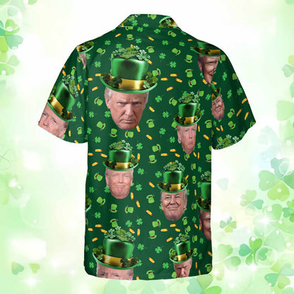 Trump St. Patrick's Day Hawaiian Shirt| St. Patrick's Day 3D Shirt | Trump Funny Hawaiian Shirt 681870 - GOP